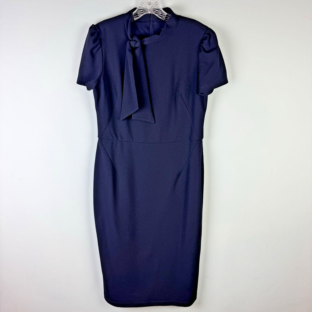 Maggy London Navy Stewardess Flight Attendant Dress Size 10